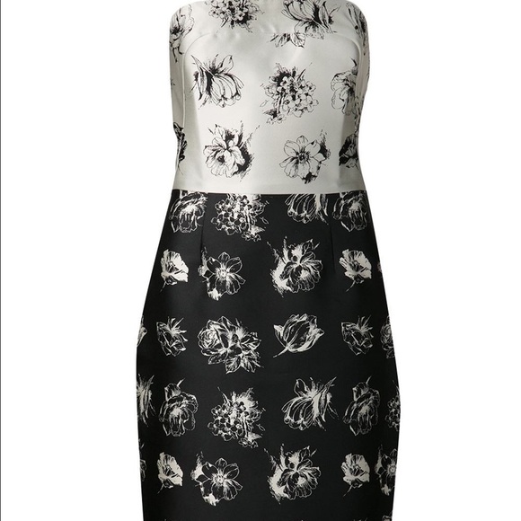 Stunning Leila Rose strapless silk floral dress - Picture 1 of 4